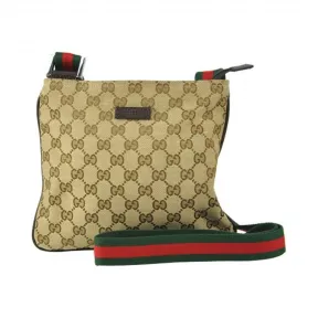 古驰/Gucci 啡色 帆布  斜跨包 146309-F4F5R-9791