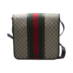 古驰/Gucci 啡色 PVC  斜跨包 201444-KHN4G-9791