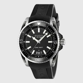 古驰/Gucci Gucci超大号黑色PVD精钢运动手表 385909 I8610 8489