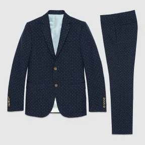 古驰/Gucci Monaco 纯棉羊毛提花西装 406135 Z491B 4251