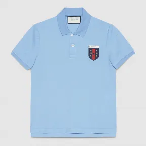 古驰/Gucci 织带盾牌纯棉polo衫 408322 X7333 4907