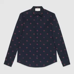 古驰/Gucci 蜜蜂星星纯棉杜克衬衫 408602 Z374A 4411