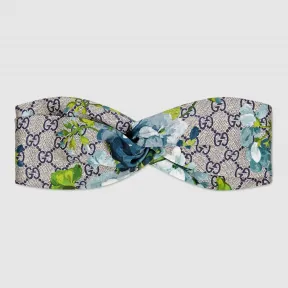 古驰/Gucci GG Blooms天竺葵印花真丝发带 411111 3G040 4069