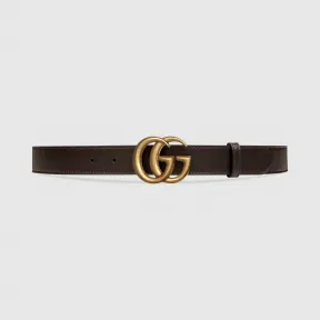 古驰/Gucci 双G带扣皮革腰带 414516-AP00T-2145
