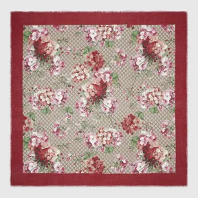 古驰/Gucci Blooms印花莫代尔真丝披肩 417424 3G856 6265
