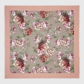 古驰/Gucci Blooms印花莫代尔真丝披肩 417424 3G856 9965