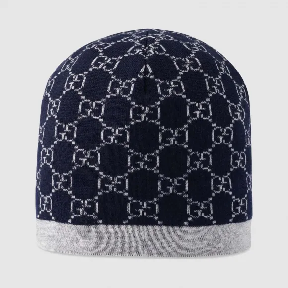 古驰/Gucci 儿童GG图案羊毛帽 418609-4K206-4163