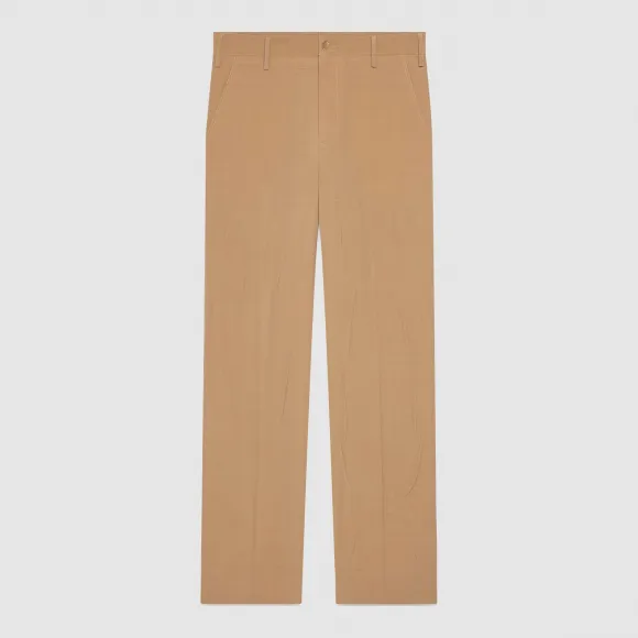 古驰/Gucci 复古羊毛微喇叭裤 421806 Z529B 2602