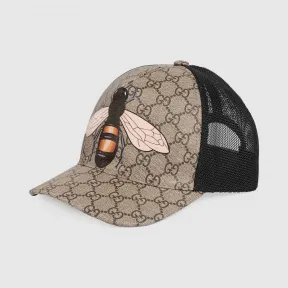 古驰/Gucci 蜜蜂印花GG Supreme帆布棒球帽 426887-4HB12-2160