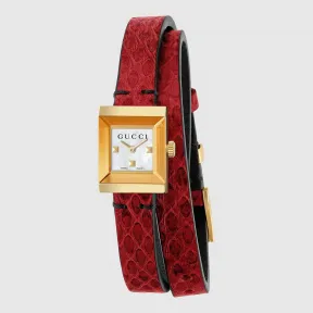 古驰/Gucci 14x18 毫米小号方形金黄色 PVD 表壳 427609 I86J0 8649