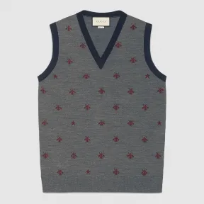 古驰/Gucci 蜜蜂和星星羊毛背心 431750 X1311 1579