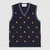 古驰/Gucci 蜜蜂和星星羊毛背心 431750 X1311 4559