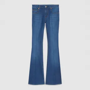 古驰/Gucci 牛仔喇叭裤 433040 XD477 4011