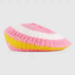 古驰/Gucci 儿童条纹羊毛贝雷帽 436886 4K206 5875