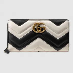 古驰/Gucci GG Marmont 全拉链条皮夹 443123 DRWRT 1089