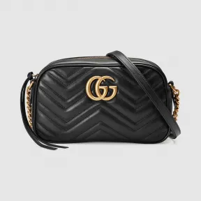 古驰/Gucci GG Marmont系列小号绗缝肩背包 447632-DTD1T-1000