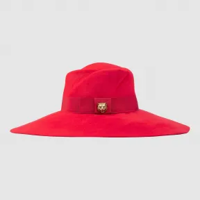 古驰/Gucci 毛毡宽边帽 454671 3HA04 6400