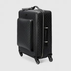 古驰/Gucci GG Supreme高级人造帆布拉杆行李箱 474356_K5RMN_1000