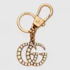古驰/Gucci 珍珠双G钥匙扣 476428 JCFAT 8817