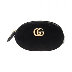 古驰/Gucci GG MARMONT 黑色 天鹅绒 手袋 476434-9FRDT-1000-85