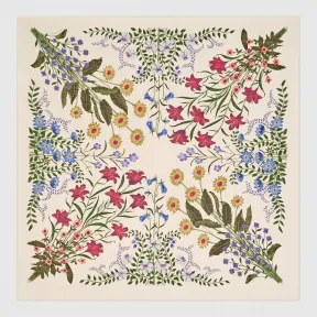 古驰/Gucci 花卉印花羊毛真丝披肩 476483 3G345 9200