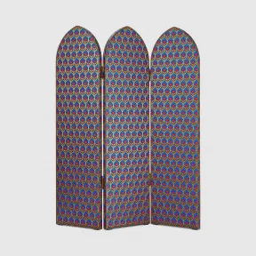 古驰/Gucci 饰金银丝线提花三扇式屏风 488531-ZAW22-7142