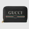 古驰/Gucci Gucci标识印花皮革卡片夹 496319 0GCAT 8163