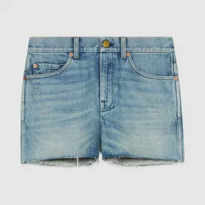 古驰/Gucci 贴饰牛仔短裤 502798_XD909_4206