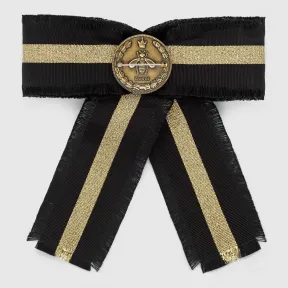 古驰/Gucci 饰织带罗缎蝴蝶结胸针 504379 I3964 8522