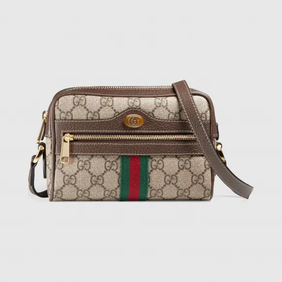古驰/Gucci Ophidia系列GG Supreme帆布迷你手袋 517350-96IWS-8745