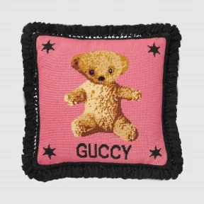 古驰/Gucci 泰迪熊针绣靠垫 527766-ZAF77-5759