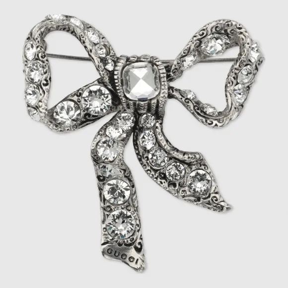 古驰/Gucci 金属蝴蝶结胸针 538051 J1D50 8162