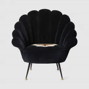 古驰/Gucci 猫头鹰刺绣天鹅绒扶手椅 550655-ZAB81-1123