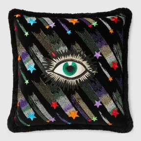 古驰/Gucci Star Eye刺绣天鹅绒靠垫 551182 ZAAYM 1082