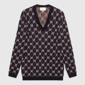 古驰/Gucci GG菱形羊毛毛衣 553605 XKAHC 4548