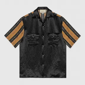 古驰/Gucci 双材质印花保龄球衫 572516 ZABSC 1152