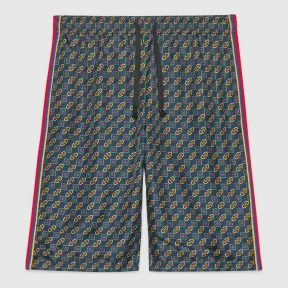 古驰/Gucci 双材质短裤 572728 XJA4Y 4823