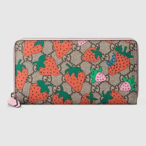 古驰/Gucci 饰Gucci 草莓印花 GG 钱包 573865 GZRAT 8483