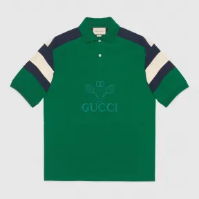 古驰/Gucci Gucci 网球印花超大造型 Polo 衫 574088 XJBAC 3214