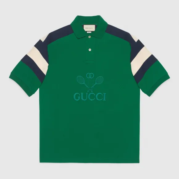 古驰/Gucci Gucci 网球印花超大造型 Polo 衫 574088 XJBAC 3214
