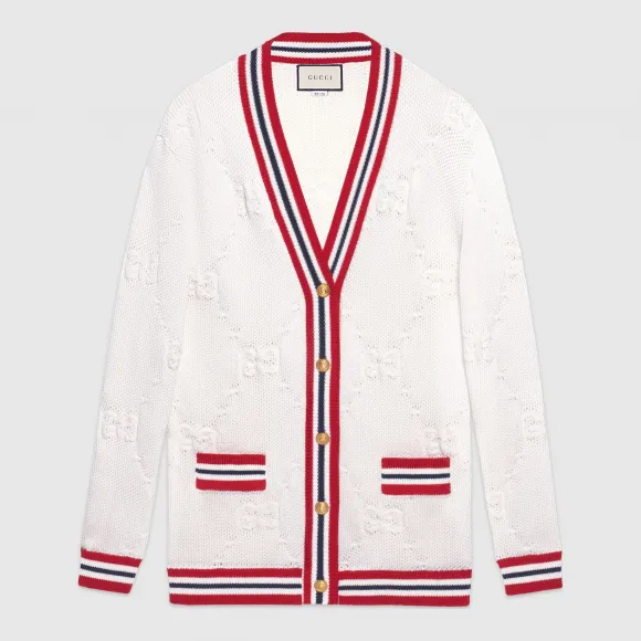 古驰/Gucci GG 针织加长款开衫 574182 XKARR 9376