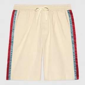 古驰/Gucci 醋纤条纹斜纹棉短裤 575322 Z3786 9751