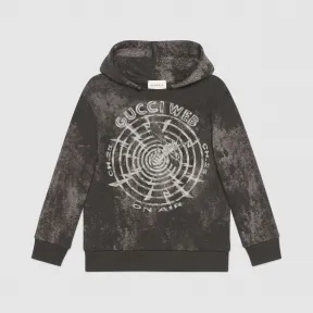 古驰/Gucci 儿童Gucci Web印花卫衣 575508-XJCP7-1073