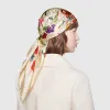 古驰/Gucci 花卉星星印花真丝方巾 576759_3G001_9200