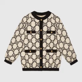 古驰/Gucci GG 花呢超大造型飞行员夹克 577454 ZACCV 9024