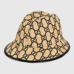 古驰/Gucci 饰蛇皮 GG 软呢帽 577905 3HH38 9260