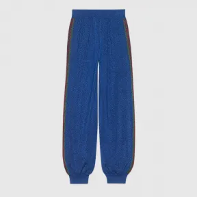 古驰/Gucci 羊毛金银丝线慢跑长裤 579764 XKAQ9 4034