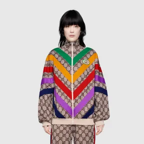 古驰/Gucci 高级人造帆布图案印花夹克 580579 XJBGT 2270