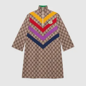 古驰/Gucci 高级人造帆布图案印花连衣裙 580583 XJBGT 2270