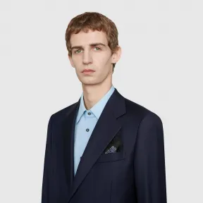 古驰/Gucci GG菱形印花口袋巾 581793_4G001_1062